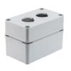 Pushbutton Enclosure, 2 Hole, 30.5mm, Polyester, Gray的图片
